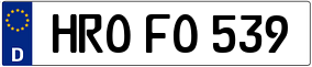 Truck License Plate